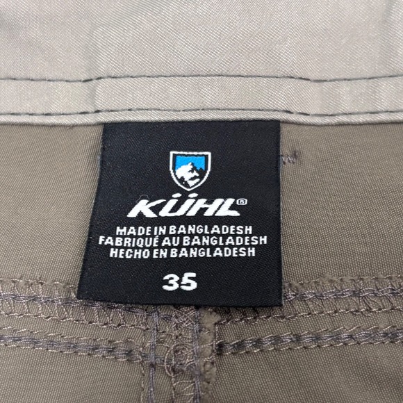Kuhl Men's Renegade Khaki Athletic Shorts #5121 Flawed Size 35 - Picture 4 of 7